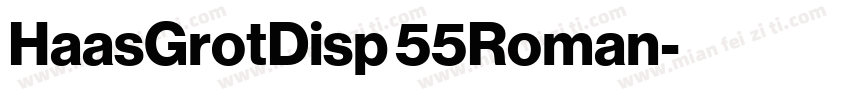 HaasGrotDisp 55Roman字体转换